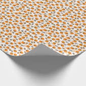 Blume der Folkkunst skandinavischer Stil Geschenkpapier (Ecke)