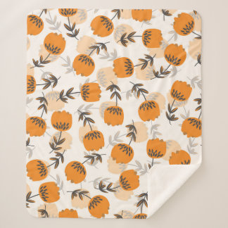 Blume der Folkkunst skandinavischer Stil Sherpadecke