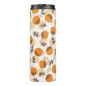 Blume der Folkkunst skandinavischer Stil Thermosbecher (Rückseite)