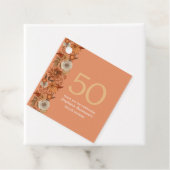 Blume der Frau im Herbst 50. Geburtstag Geschenkanhänger (Beispiel)