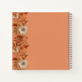 Blume der Frau im Herbst 50. Geburtstag Notizblock (Rückseite)