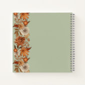 Blume der Frau im Herbst 50. Geburtstag Notizblock (Rückseite)