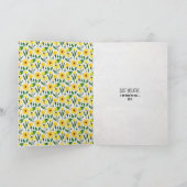 Blume der Freundschaft mit dem Ladybug Karte (Innenseite)