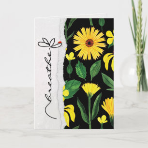 Blume der Freundschaft mit dem Ladybug Karte