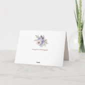 Blume der Frühjahrsgraukarte Karte (Rückseite)