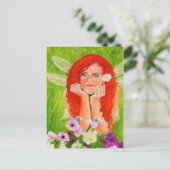 Blume der Frühlingsmärchen Postkarte (Stehend Vorderseite)