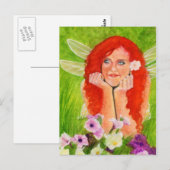 Blume der Frühlingsmärchen Postkarte (Vorne/Hinten)