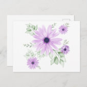 Blume der Frühlingswasserfarbe Postkarte (Vorne/Hinten)