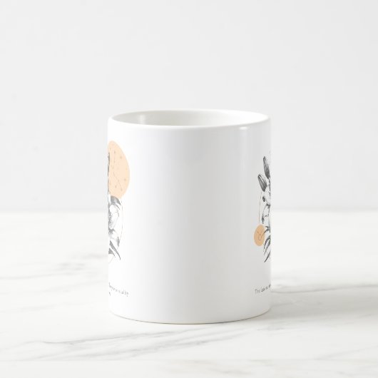 Blume der Geburt des Taurus zodiac Kaffeetasse (Mittel)