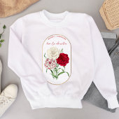Blume der Geburt Januar Geburtsstunde Nelke Sweatshirt