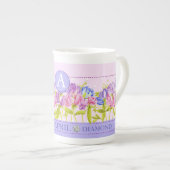 Blume der Geburt und Gem April Knochen China Tasse (Vorderseite Rechts)