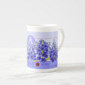 Blume der Geburt und Gem Juli Knochen-China Tasse (Vorderseite Rechts)