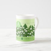 Blume der Geburt und Gem May Knochen China Tasse (Vorderseite Rechts)