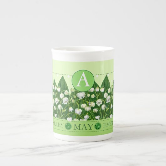 Blume der Geburt und Gem May Knochen China Tasse (Vorderseite)