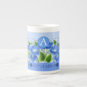 Blume der Geburt und Gem September Knochen China T Porzellantasse (Vorderseite)