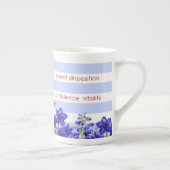 Blume der Geburt und Gem Stripe Tasse Juli Knochen (Rechts)