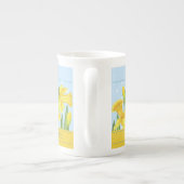 Blume der Geburt und März Knochen China Tasse (Rückseite)