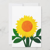 Blume der Gelbblüten Einladung (Rückseite)