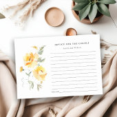 Blume der Gelben Wasserfarbe Rose Beratung für Paa Begleitkarte