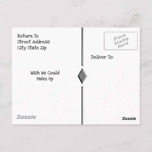 Blume der Gelblilie Postkarte (Rückseite)