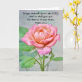 Blume der Glaubenden Rose Geburtstagskarte Karte (Gelbe Blume)