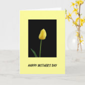 Blume der glücklichen Mutter Karte (Gelbe Blume)
