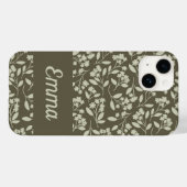 Blume der grünen botanischen Hand Case-Mate iPhone Hülle (Rückseite (Horizontal))