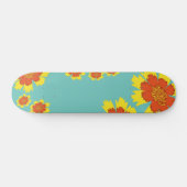 Blume der gürtelförmigen Coreopse Gelb und Orange Skateboard (Horizontal)