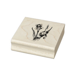 Blume der handgezeichneten Iris, Originelle Kunst Gummistempel