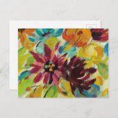 Blume der Herbstfreude Postkarte (Vorne/Hinten)