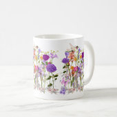 Blume der Herz-Tasse Kaffeetasse (VorderseiteRechts)