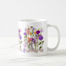Blume der Herz-Tasse
