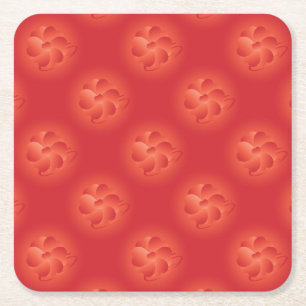 Blume der Herzen Rechteckiger Pappuntersetzer