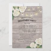 Blume der Hochzeitstag-Anhänger Einladung (Vorderseite)