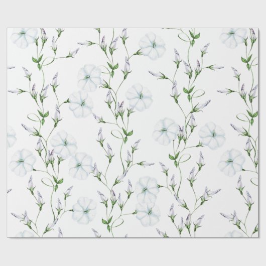 Blume der Hochzeitstornierung Geschenkpapier (Flach)