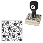 Blume der Holzkunst-Briefmarke Gummistempel (Stempel)