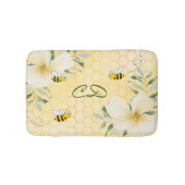 Blume der Honigwabe Badematte (Vorderseite)