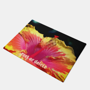 Blume der hübschen Hibisken Petals Personalisiert Fußmatte