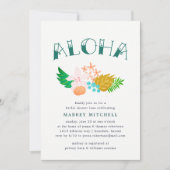 Blume der Insel | Luau Bridal Dusche Einladung (Vorderseite)
