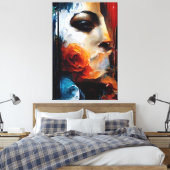 Blume der Introspektion Leinwanddruck (Insitu (Schlafzimmer))