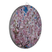 Blume der Japanischen Kirsche Dartscheibe (Vorderseite Links)