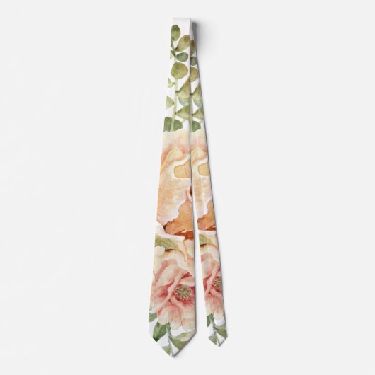 Blume der Kakteen, Aquarellkaktus, sukkulent Krawatte (Vorderseite)