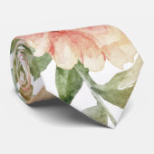 Blume der Kakteen, Aquarellkaktus, sukkulent Krawatte (Gerollt)