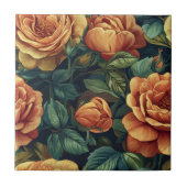 Blume der klassischen Rose für Wohnräume Fliese (Vorderseite)