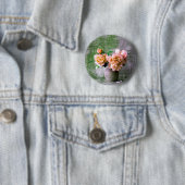 Blume der Koralle in Grauvase Pink Orange Button (Beispiel)