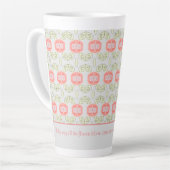 Blume der Korallen auf Grau Milchtasse (Linke Ecke)