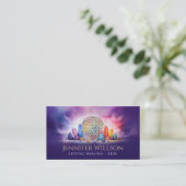 Blume der Kristallheilung Visitenkarte (Stehend Vorderseite)