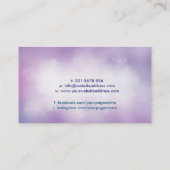 Blume der Kristallheilung Visitenkarte (Rückseite)