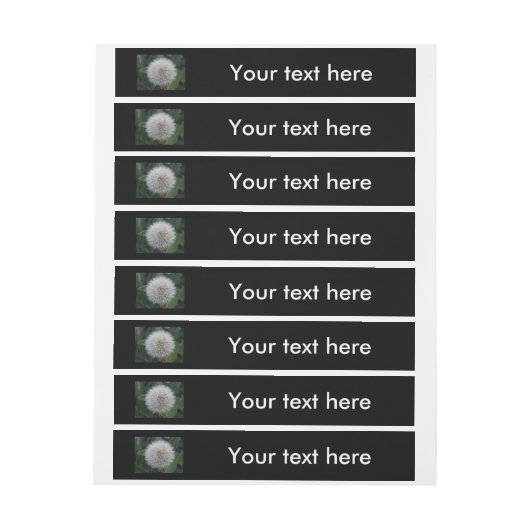 Blume der Kronleuchter mit individuell anpassbaren Rundum-Adressaufkleber (Bogen)