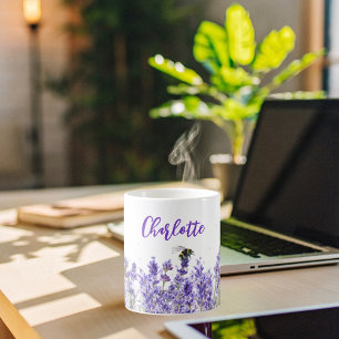 Blume der Lavendel Kaffeetasse